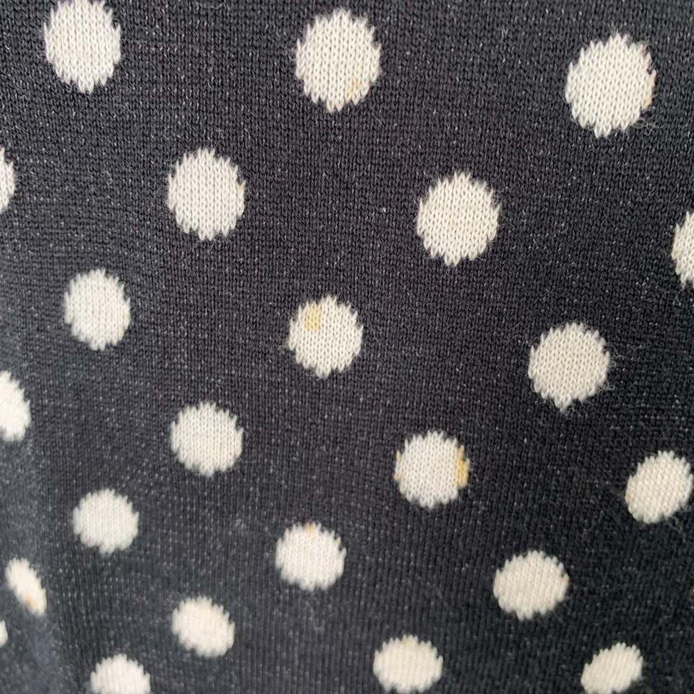 MARC JACOBS Black White Cotton Blend Polka Dot Vest - Picture 7 of 9